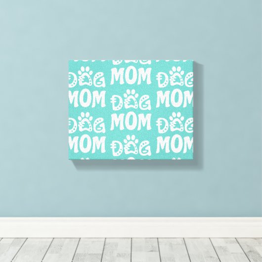 Dog mama canvas afdruk (Insitu (Houten vloer))