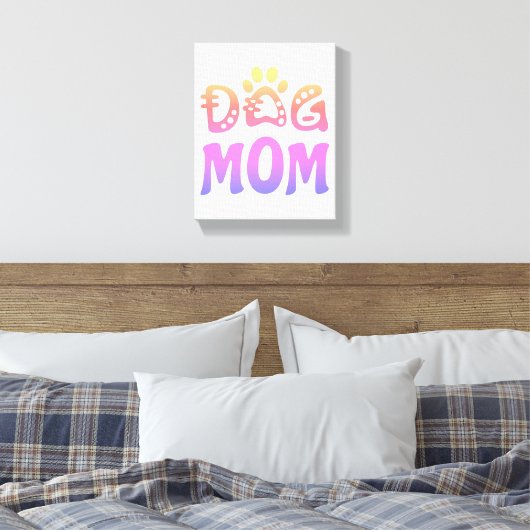 Dog mama canvas afdruk (Insitu (Slaapkamer))