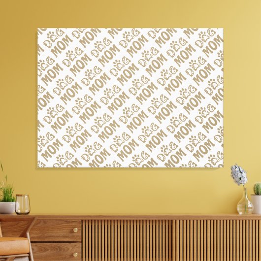 Dog mama canvas afdruk (Insitu (Woonkamer))
