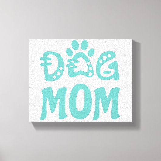 Dog mama canvas afdruk (Voorkant)