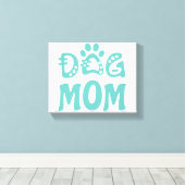 Dog mama canvas afdruk (Insitu (Houten vloer))
