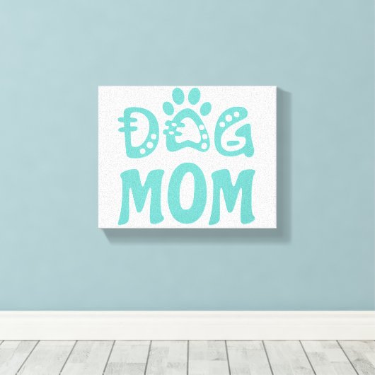 Dog mama canvas afdruk (Insitu (Houten vloer))