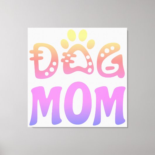 Dog mama canvas afdruk (Voorkant)