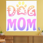 Dog mama canvas afdruk (Insitu (Woonkamer))