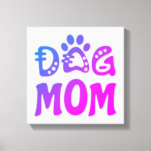 Dog mama canvas afdruk