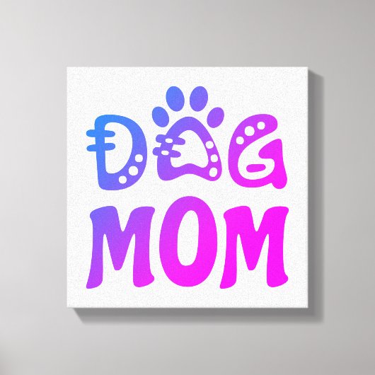 Dog mama canvas afdruk (Voorkant)