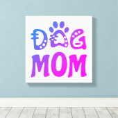 Dog mama canvas afdruk (Insitu (Houten vloer))