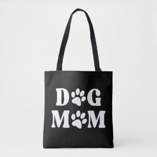 Dog mama canvas tas