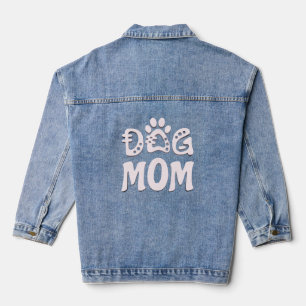 Dog mama denim jacket