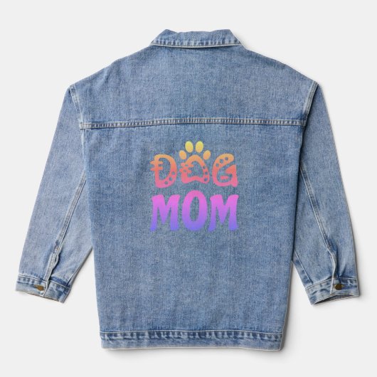 Dog mama denim jacket (Achterkant)