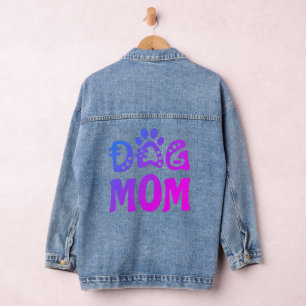 Dog mama denim jacket
