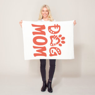 Dog mama fleece deken
