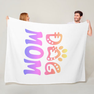 Dog mama fleece deken