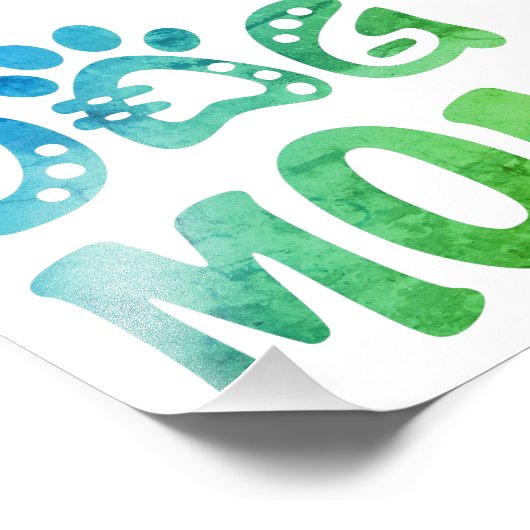 Dog mama foto afdruk (Hoek)