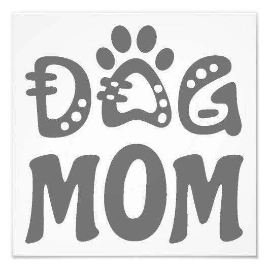 Dog mama foto afdruk (Voorkant)