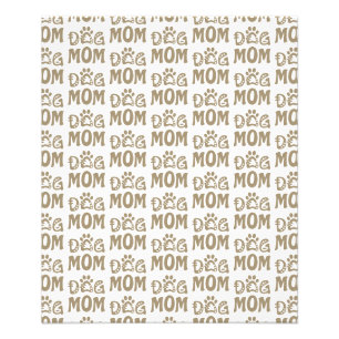 Dog mama foto afdruk