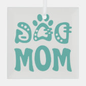 Dog mama glas ornament (Achterkant)
