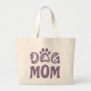 Dog mama grote tote bag