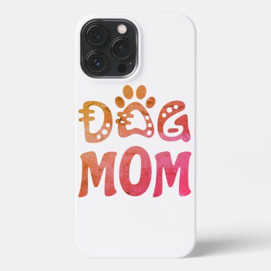Dog mama iPhone hoesje (Achterkant)