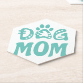 Dog mama kartonnen onderzetters (Schuin)