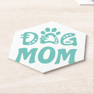 Dog mama kartonnen onderzetters