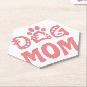Dog mama kartonnen onderzetters (Schuin)