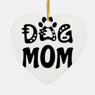 Dog mama keramisch ornament