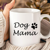 Dog Mama - Kute Black & White Hondenliefhebbers Qu Koffiemok
