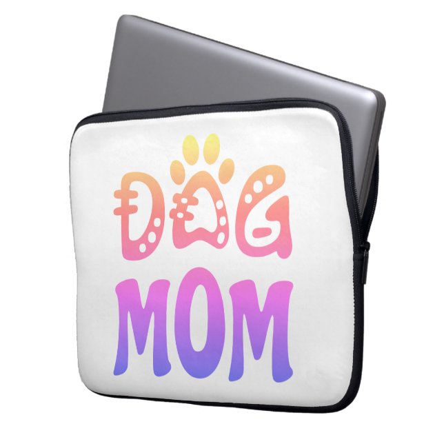 Dog mama laptop sleeve (Voorkant Links)
