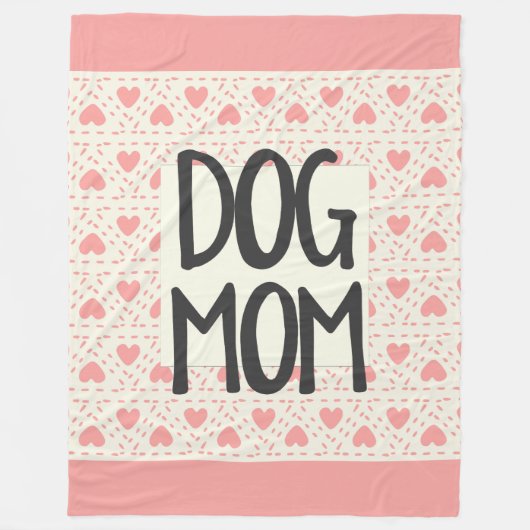 Dog mama Large Fleece Blanket Deken (Voorkant)