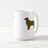 Dog Mama Mug - Fueled by Coffee & Cuddles - Brown (Devant droit)