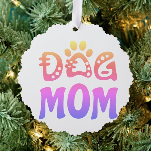 Dog mama ornament kaart (Insitu (Drie))