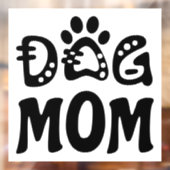 Dog mama raamsticker (Vel 2)