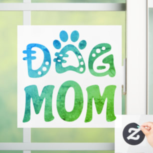 Dog mama raamsticker