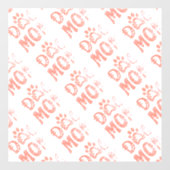 Dog mama raamsticker (Vel)