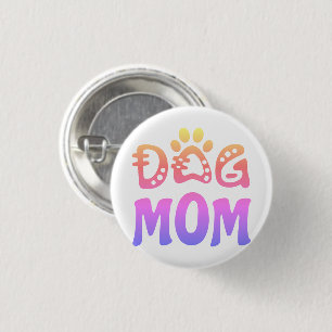 Dog mama ronde button 3,2 cm