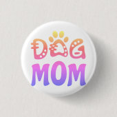 Dog mama ronde button 3,2 cm (Voorkant)