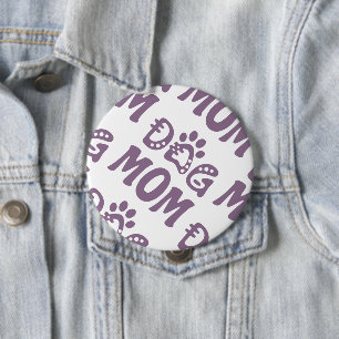 Dog mama ronde button 4,0 cm