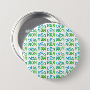 Dog mama ronde button 7,6 cm