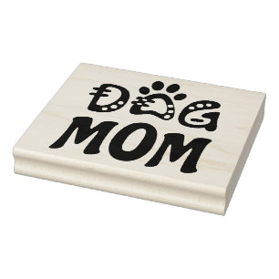 Dog mama 	rubberstempel