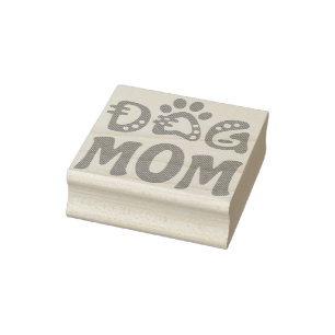 Dog mama 	rubberstempel