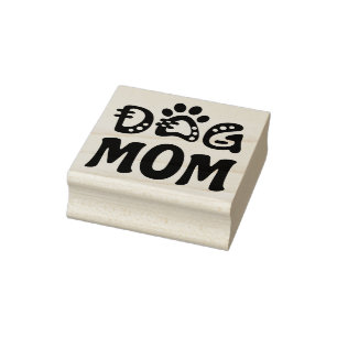 Dog mama 	rubberstempel