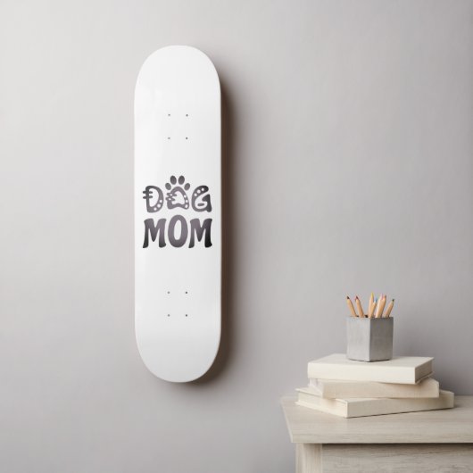 Dog mama skateboard (Muurkunst)