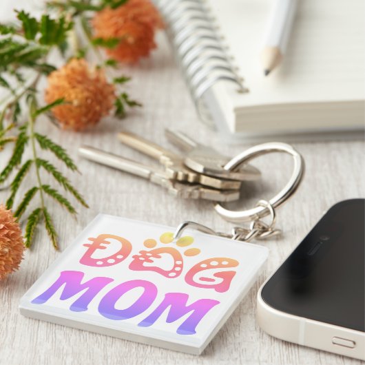 Dog mama sleutelhanger (Voorkant Rechts)