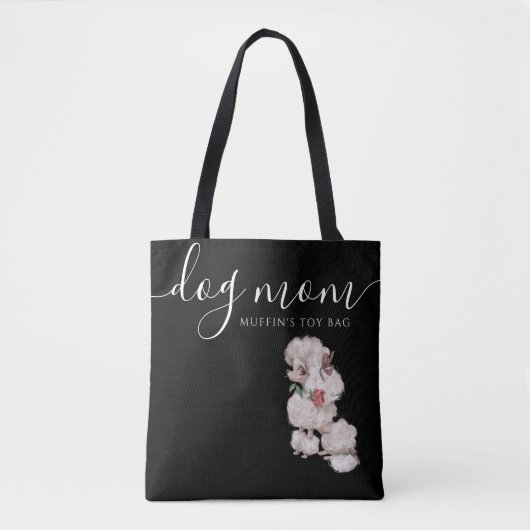 Dog mama Speelgoed Canvas tas (Voorkant)
