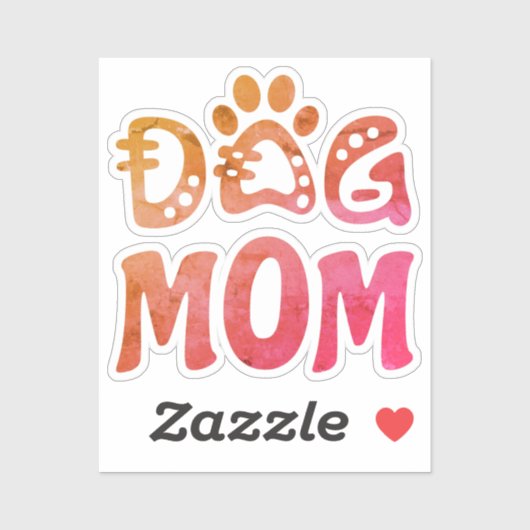 Dog mama sticker (Vel)