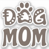Dog mama sticker (Voorkant)