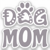 Dog mama sticker (Voorkant)