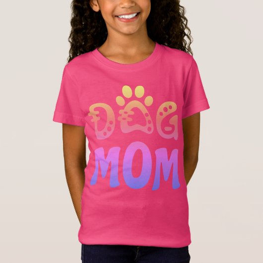 Dog mama t-shirt (Voorkant)