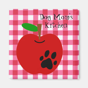 Dog Mam's Apple Fridge Magnet Magneet